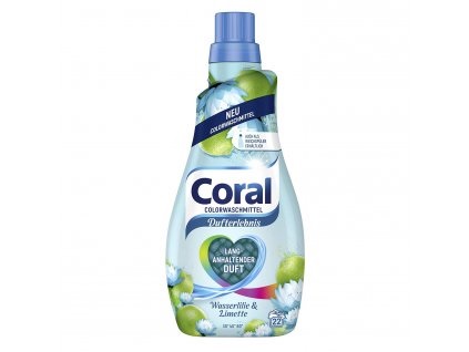 Coral prací gel s vůní vodní lilie a limetky 22 dávek